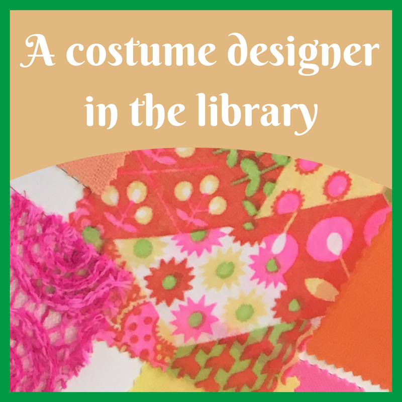 a costume designer in the library