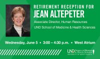 Retirement Reception for Jean Altepeter June 5