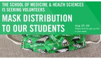 Volunteer to help distribute Hawks masks to SMHS students Aug. 25-28