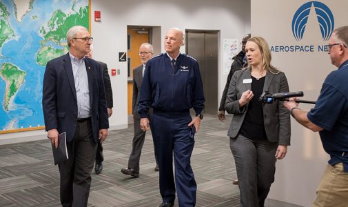 Leader of newly formed Space Force visits UND