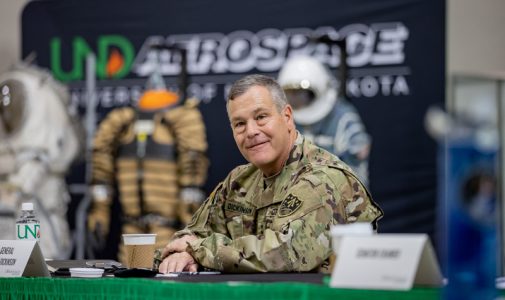 Commander of U.S. Space Command sees research and education capabilities at UND
