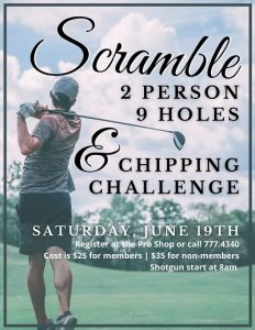 Scramble, chipping contest set for UND’s Ray Richards Golf Course on June 19