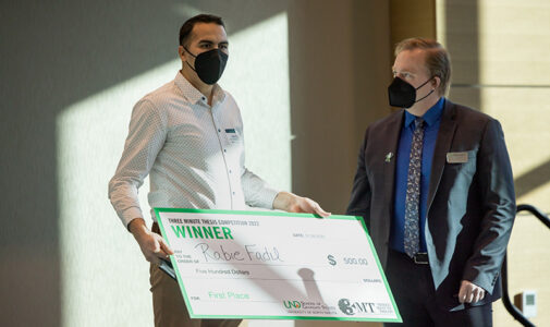 Biomedical Engineering Ph.D. student wins UND’s 2022 Three Minute Thesis competition
