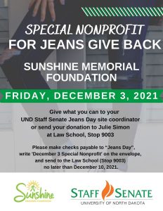 December Special Nonprofit Jean Day is Dec. 3