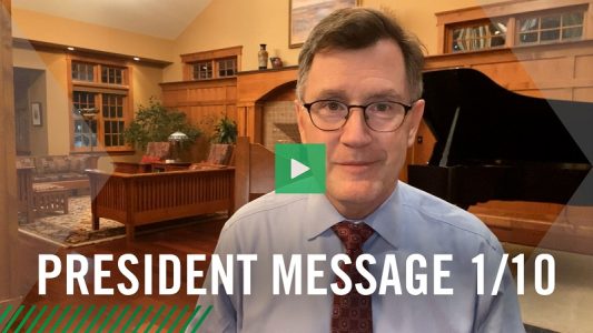 Jan. 10 video message from President Armacost