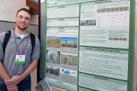 Vice President of The Wildlife Society of UND John Palarski, whose research focuses on waterfowl in central North Dakota, was one several UND students who presented their research at The Wildlife Society’s national conference held recently in Raleigh, N.C. Photo courtesy of the UND Biology Department.