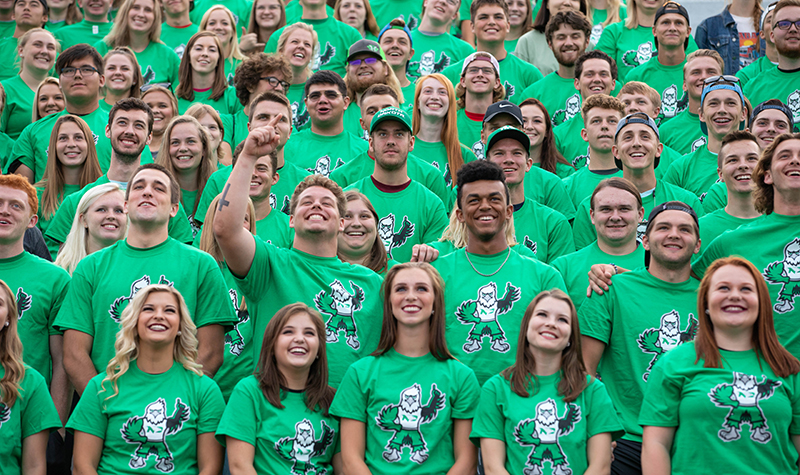 UND's 2018 first-day fall enrollment tally includes the best-prepared cohort of new freshmen to date, includng the most UND Presidential Scholars in the University's history, more than 160 Honors Program students (a significant increase), and has higher overall high school grade point averages than any previous class. Photo by Shawna Schill/UND Today.