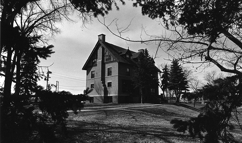 Many UND ghost stories revolve around old Gustafson Hall, on the southern edge of campus, where over the year's a tragic history has played out. UND archival image.