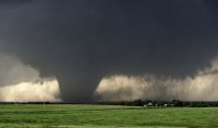 State-of-the-art computer models of the supercell thunderstorms that spawn the largest and most destructive tornadoes have atmospheric scientists questioning the concept of how tornadoes form. Photo courtesy of UND Atmospheric Sciences.