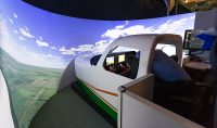 UND flight simulator. Photo by Tyler Ingham/UND Today.