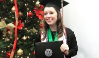 Maria Wallenhorst earned her bachelor's degree in December, following two summers with the U.S. Department of State. As an intern for the country's foreign service, Wallenhorst deepened her passion for diplomacy. Photo courtesy of Wallenhorst.