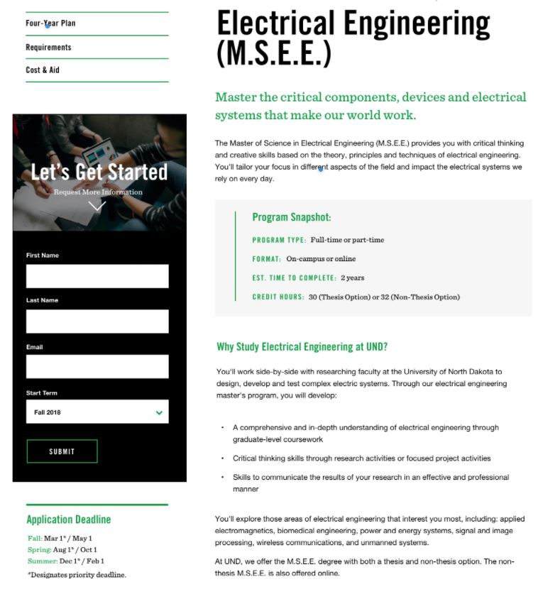 Example Program Page