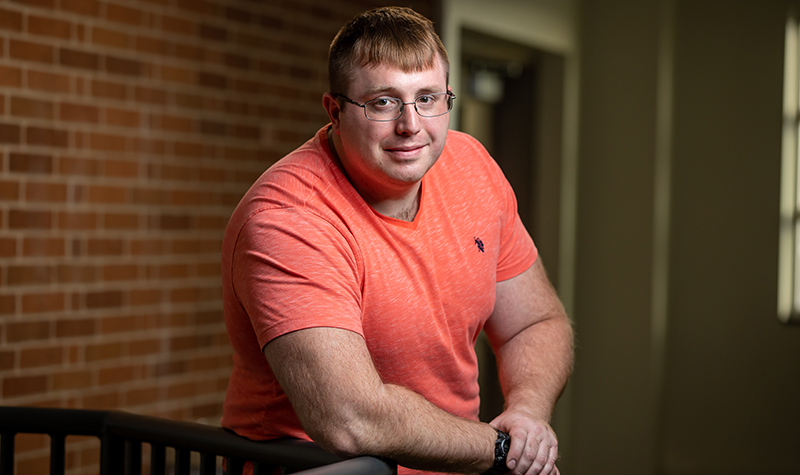 Back at UND for a second time, Colin Sabie is now studying mechanical engineering