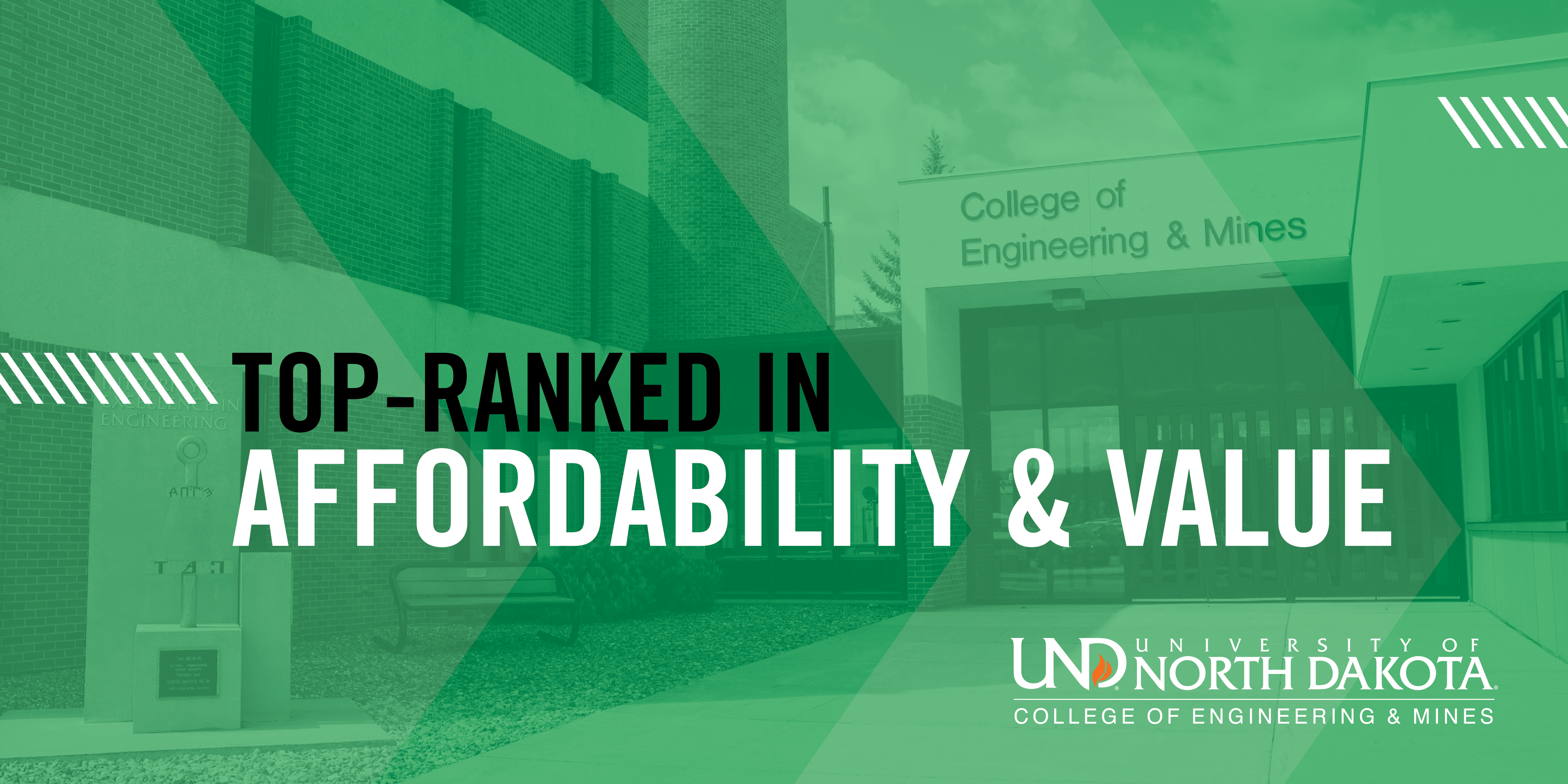 UND is top-ranked in affordability and value.