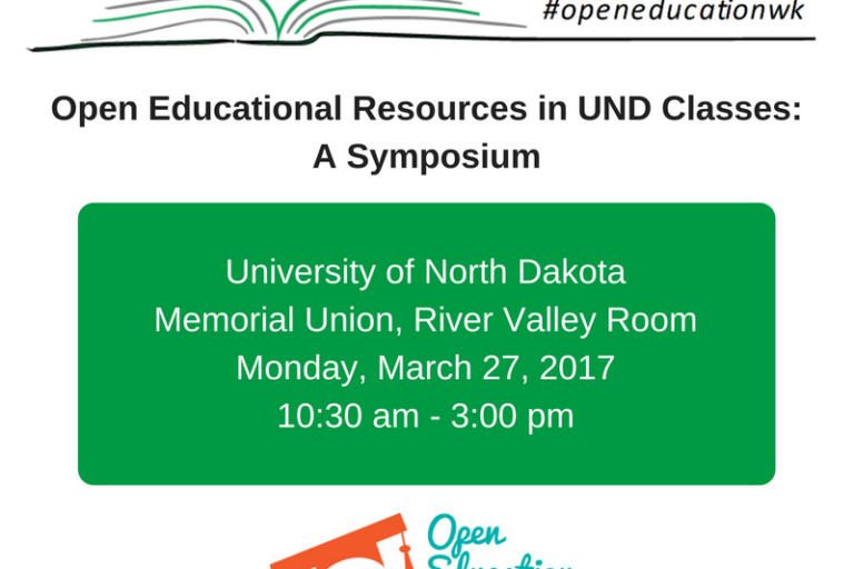 Open Education Resources for Open Education Week: UND Symposium
