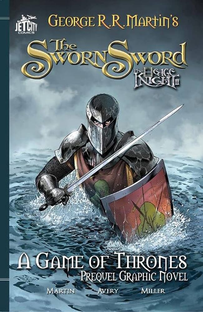 Link to the Chester Fritz library catalog record of "The Sworn Sword" by George R. R. Martin 