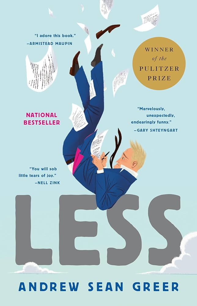 link to the Chester Fritz Library catalog record for Less by Andrew Sean Greer