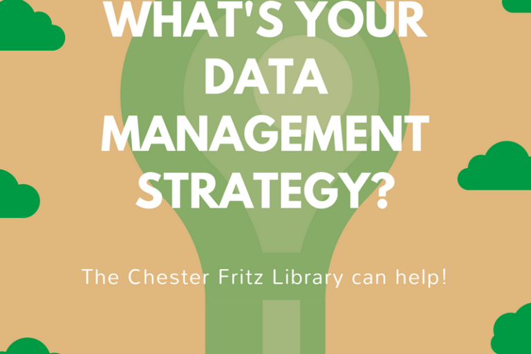 What's your data management strategy? The Chester Fritz Library can help!