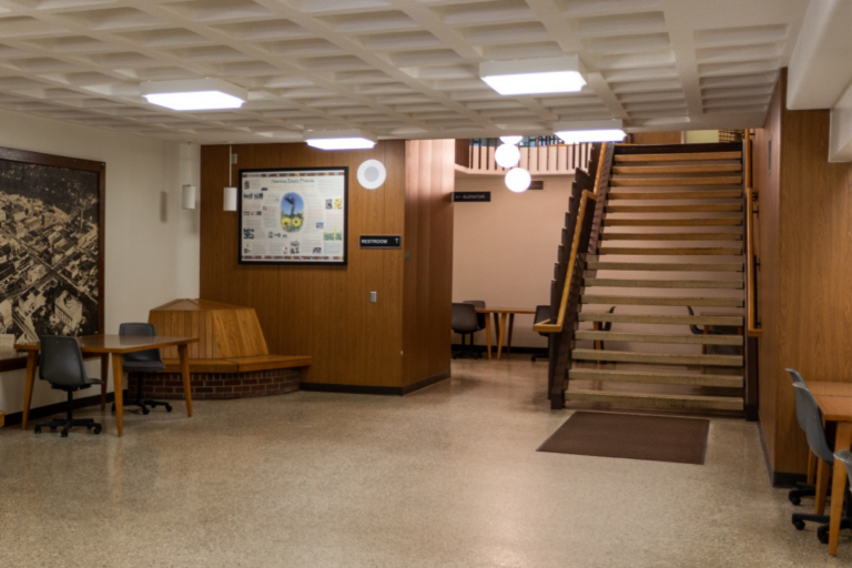 South vestibule of the Chester Fritz Library