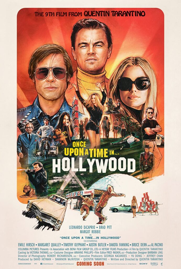 movie poster of Once Upon a Time in Hollywood