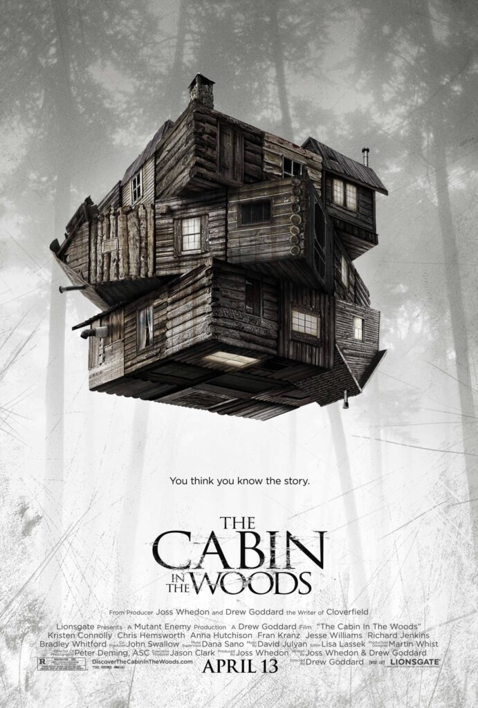 movie poster of The Cabin in the Woods from 2012