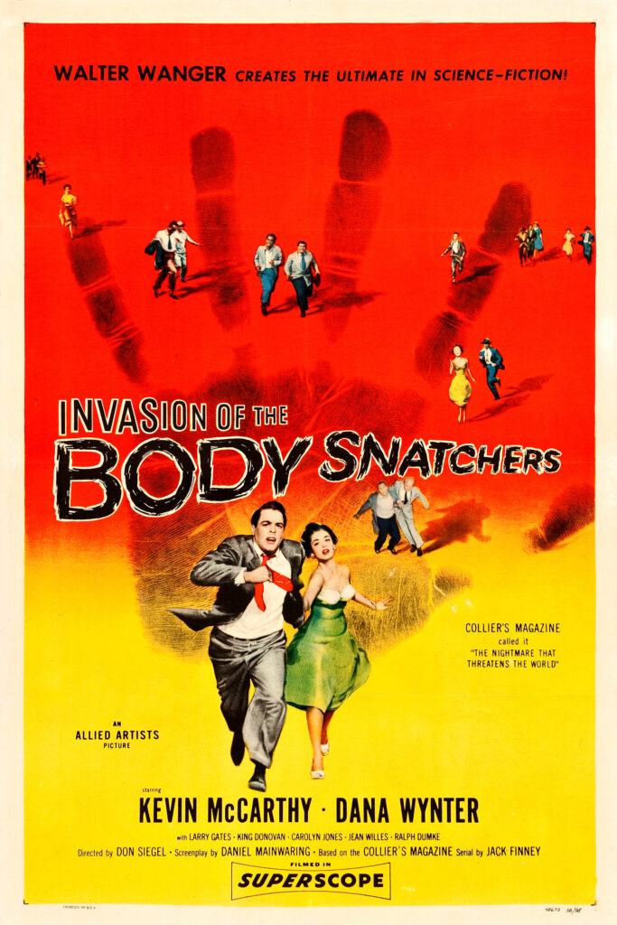 movie poster for Invasion of the Body Snatchers from 1956