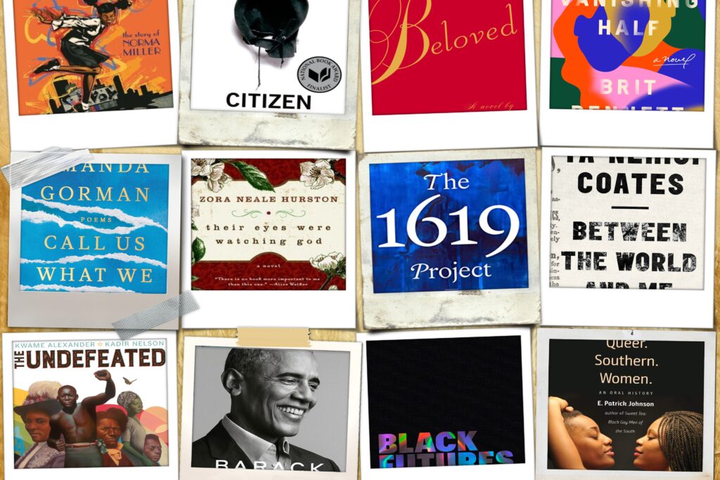 Collage of covers for the 12 books in this post
