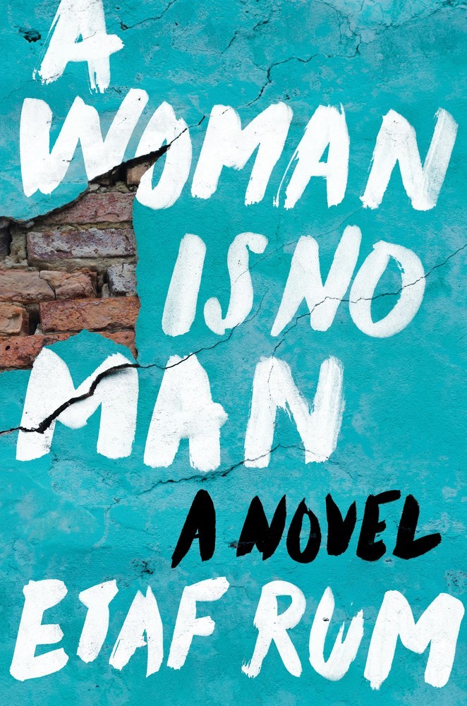 Link to the Chester Fritz Library catalog record for A Woman is No Man by Etaf Rum