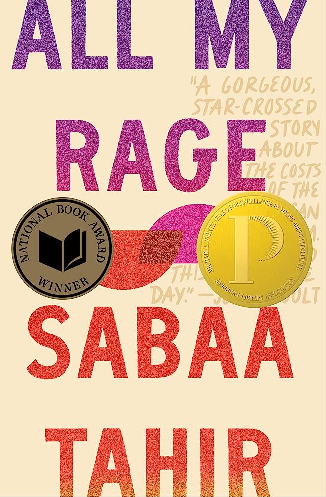 Link to the Chester Fritz Library catalog record for All My Rage by Sabaa Tahir