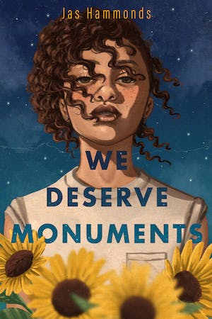 Link to the Chester Fritz Library catalog record for We Deserve Monuments by Jas Hammonds
