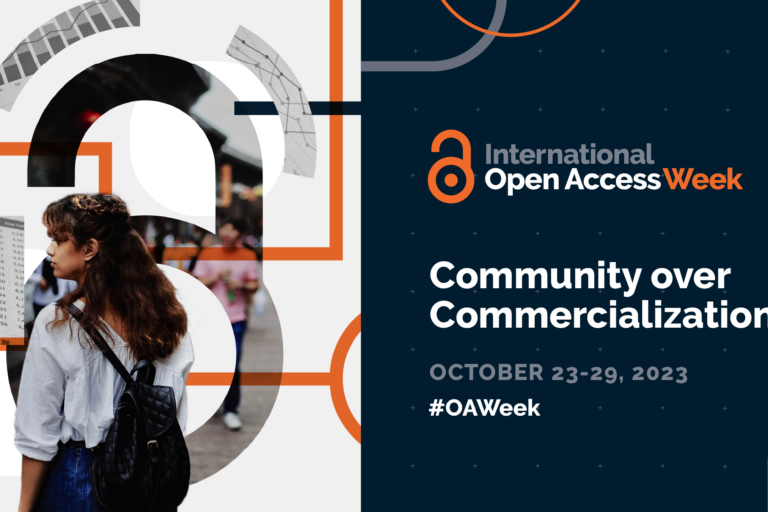 International Open Access Week 2023 Community Over Commercialization