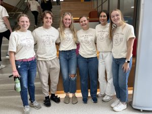 Students gathered for the Teddy Bear Clinic at SMHS at UND.