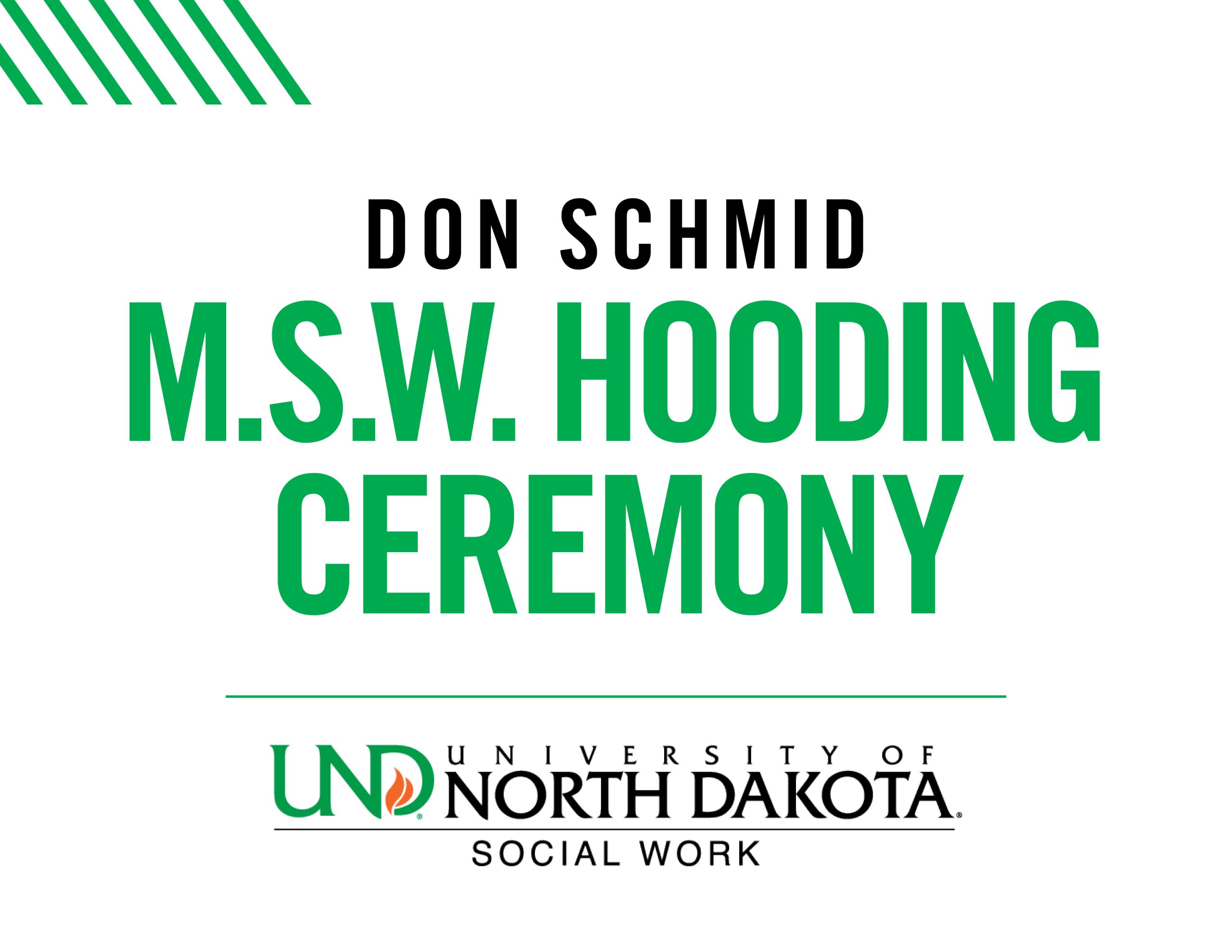 Winter 2025 Don Schmid M.S.W. Hooding Ceremony Program - College of ...