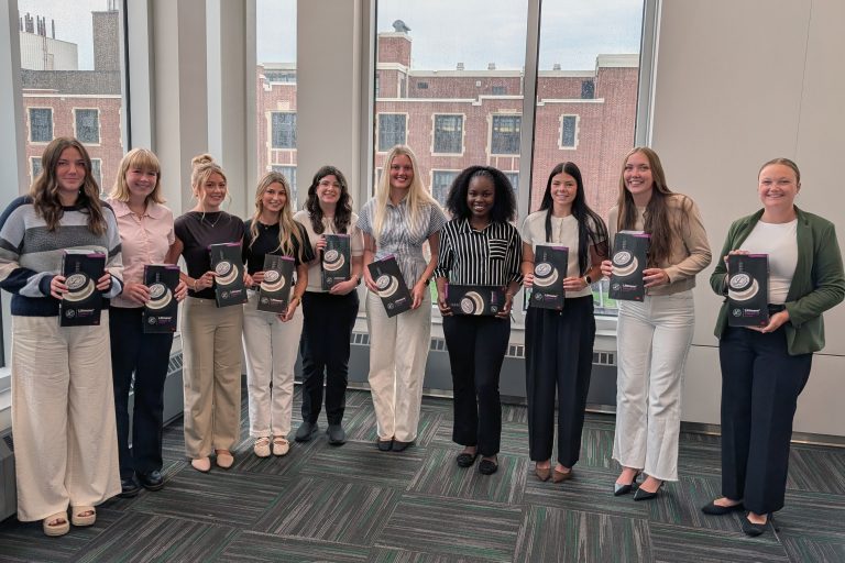 Ten UND Nursing Students Receive Scrubs & Scopes Support to Begin Their Nursing Journey