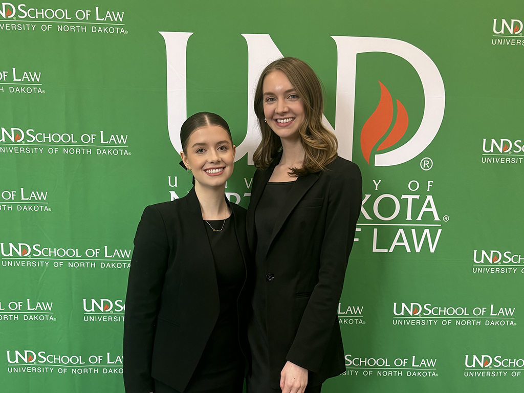 Third-year Law Students, AnneMarie Studer and Emerson Solemsaas, Sweep 2024 Carrigan Cup Competition