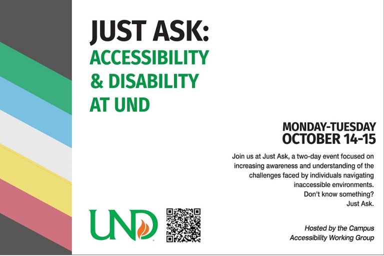 'Just Ask' conference flyer