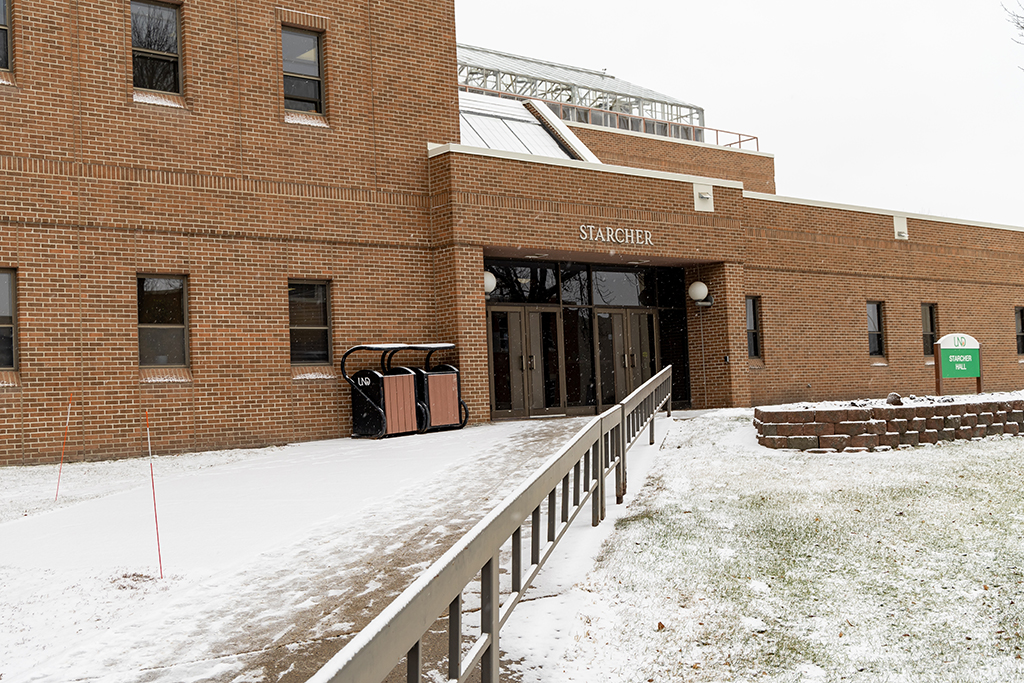 Outside of Starcher Hall