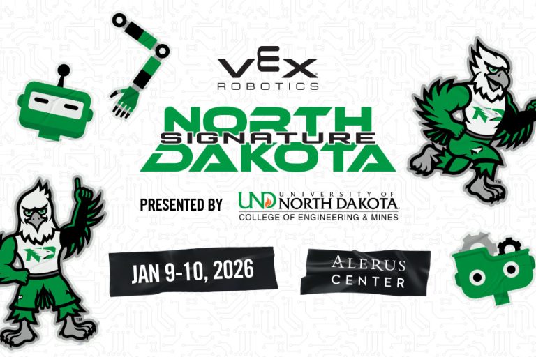 Poster for VEX Robotics North Dakota Signature.