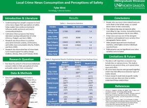 A still image of a virtual poster presentation and a student presenter's head in the bottom left corner.