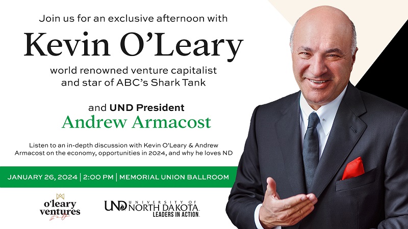 Mr. Wonderful' Kevin O'Leary coming to UND on Friday, Jan. 26 - University  Letter