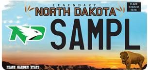 ND license plate