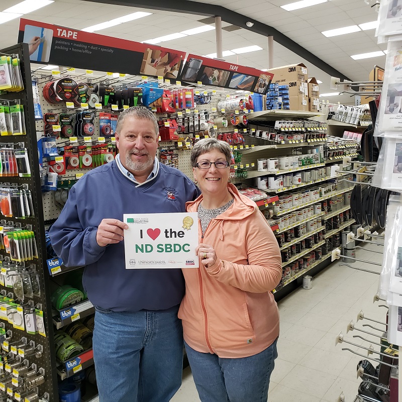 The owners of True Value Hardware in Grafton are long-time clients of the Small Business Development Center.