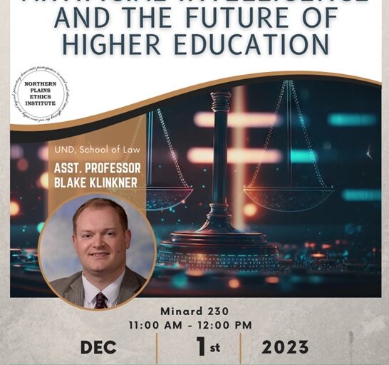 Artificial Intelligence and the Future of Higher Education flyer