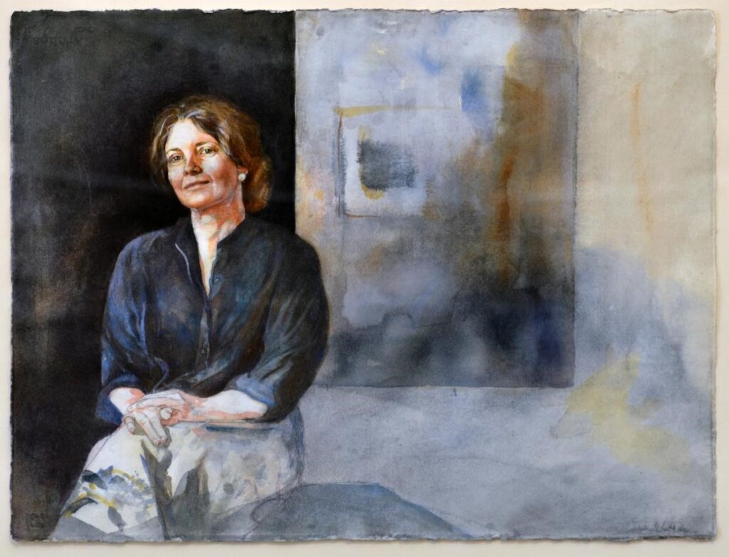 painting of Laurel Reuter
