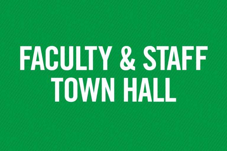 Faculty and staff town hall