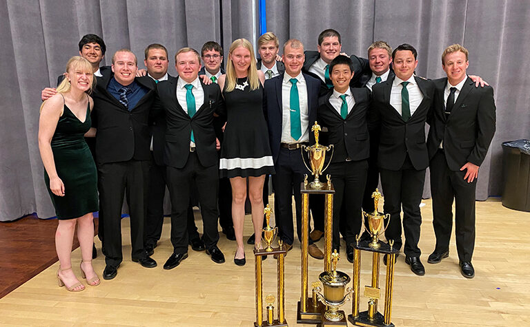UND Flying Team 2022 with trophies