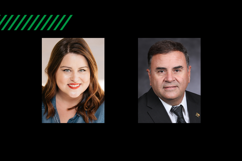 Headshots: Emily Cherry Oliver and Pablo de Leon