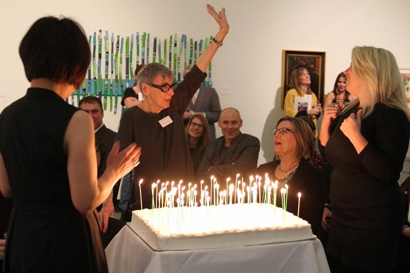 Lois Wilde celebrated her 92nd birthday at the North Dakota Museum of Art