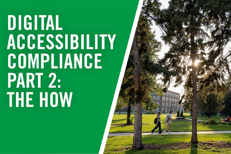 Watch part 2 of the president video message on digital accessibility compliance