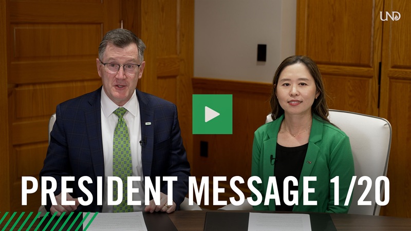 Jan. 20 video message from President Armacost - University Letter